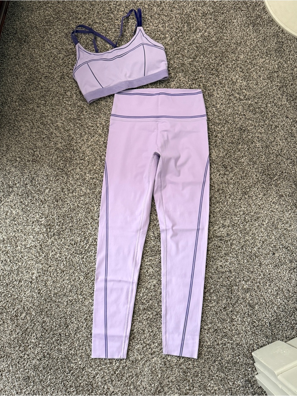 OFFLINE by Aerie Lavender Seam-Detail Active Set - Sports Bra & Leggings
